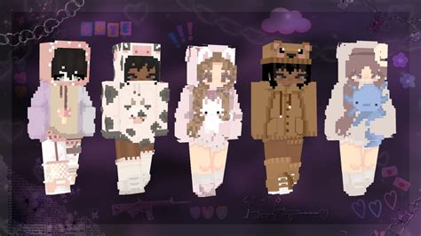 [ oversized hoodie ] aesthetic minecraft skins | w/ links ♡ - YouTube