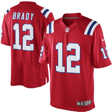 Nike Tom Brady New England Patriots Red Alternate Limited Jersey