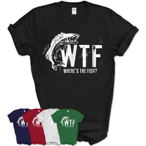 Wtf Where’S The Fish Men’S Funny Fishing T-Shirt – Teezou Store