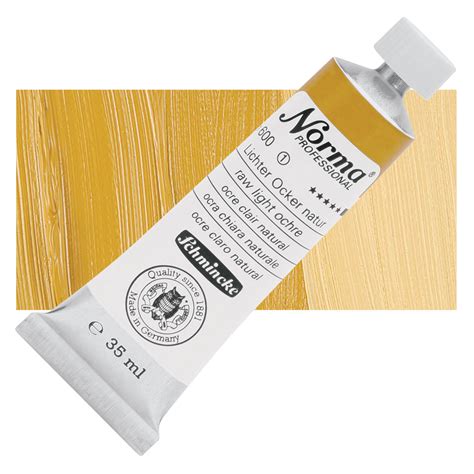 Schmincke Norma Professional Oil Paint - Raw Light Ochre, 35 ml, Tube ...