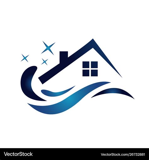 House cleaning logo icon design template isolated Vector Image