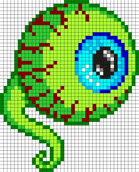 Tentacle Eye Perler Bead Pattern / Bead Sprite Pony Bead Patterns ...