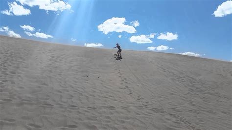 Sandboarding at Great Sand Dunes - YouTube