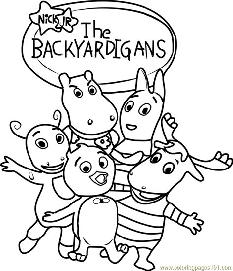 Backyardigans Free Coloring Pages Print