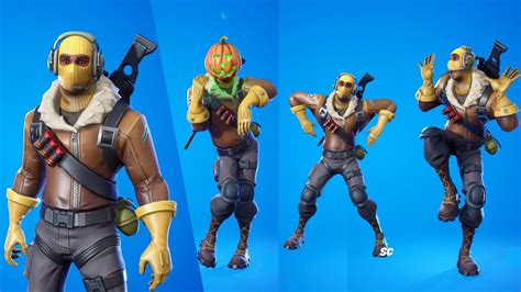 OG Raptor skin showcase with all popular emotes & dances | raptor skin ...