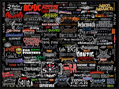 rock music art | Mostly Metal Logo Collage by ~WarZard on deviantART ...