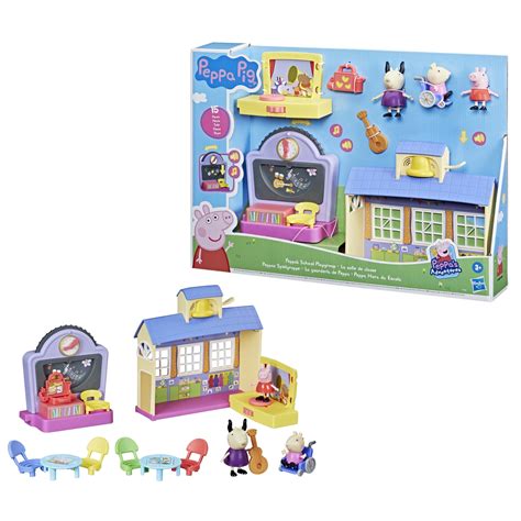 Peppa Pig Peppa’s Adventures Peppa's School Playgroup Preschool Playset ...