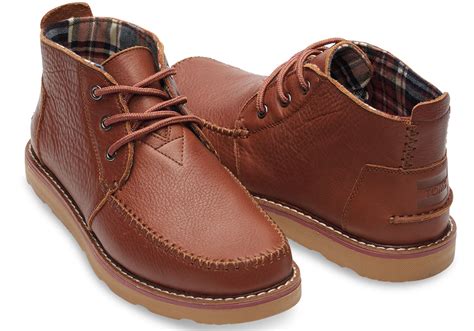 Lyst - Toms Brown Full Grain Leather Men's Chukka Boots in Brown for Men