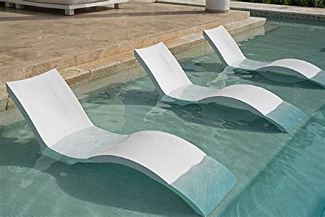 Ledge Lounger in-Pool Chaise Deep Lounge for 10-15 in. of Water (Set of ...