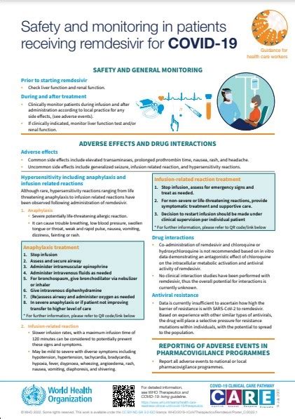 Safety and monitoring in patients receiving remdesivir for COVID-19