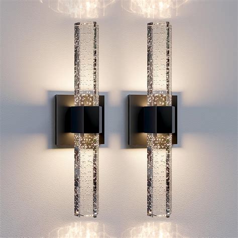 Epinl Black Sconces Wall Lighting - Modern Wall Sconces Set of Two ...