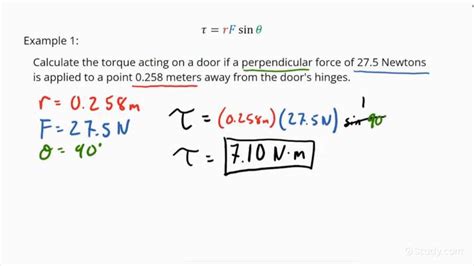 How to Calculate the Torque on an Object from a Perpendicular Force ...