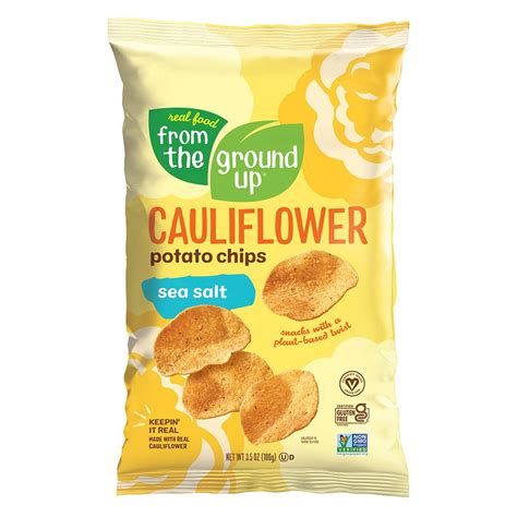 From The Ground Up Sea Salt Cauliflower Chips - Shop Chips at H-E-B