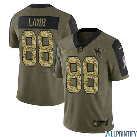 Ceedee Lamb Dallas Cowboys 88 Olive Vapor Limited Player Jersey ...