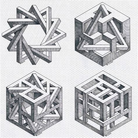 "Polyèdres" | Geometric drawing, Sacred geometry art, Geometric art