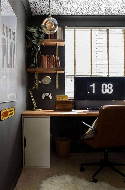 Man Cave Office Reveal: How to create a unique workspace for him ...