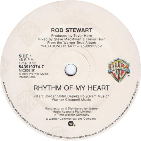 Rod Stewart - Rhythm Of My Heart (1991, Vinyl) | Discogs