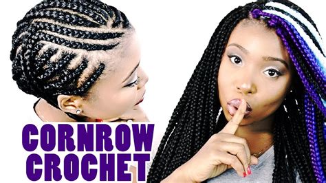 HOW TO CROCHET BOX BRAIDS TUTORIAL FREE PARTING || LOOKS SOO YOU WON'T ...