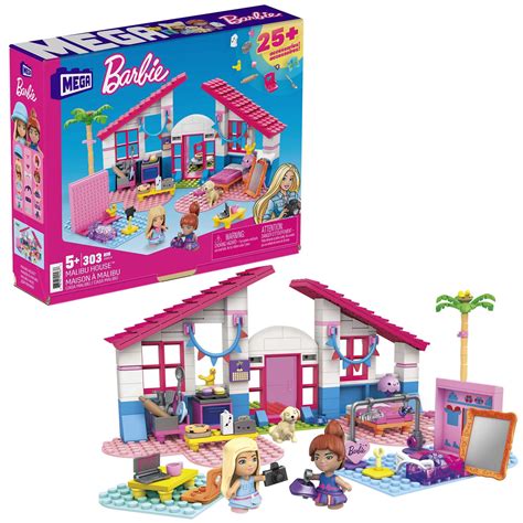 MEGA Barbie Malibu House building set with 303 bricks and special ...