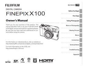 Manuals :: X Series Manuals :: Fujifilm FinePix X100 Manual