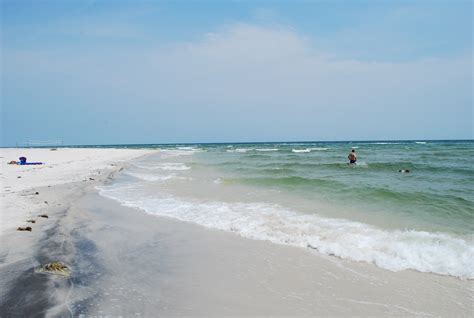 Enjoying the Gulf from Ship Island, Mississippi