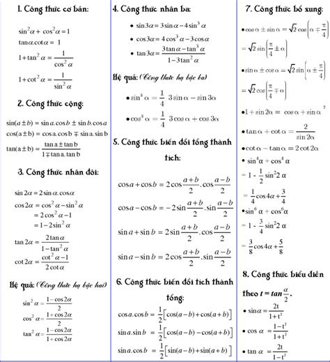 Top 7 công thức cộng lượng giác mới nhất năm 2022 | Blog Hồng