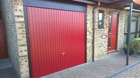 Secured by Design Red Retractable Garage Door - Elite GD