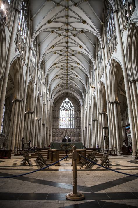 York Minster. Gothic Nave, Interior Free Stock Photo - Public Domain ...