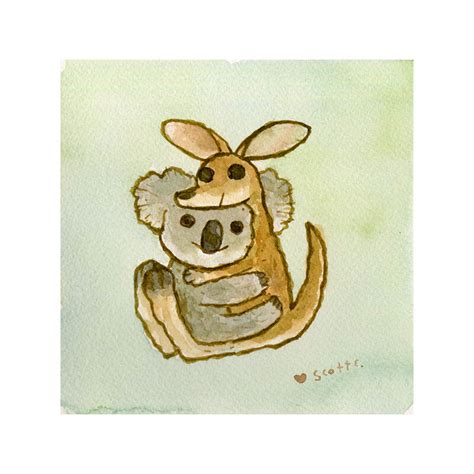 "Koala Kangaroo Hug" for Australia Wildlife Relief! — Scott C.