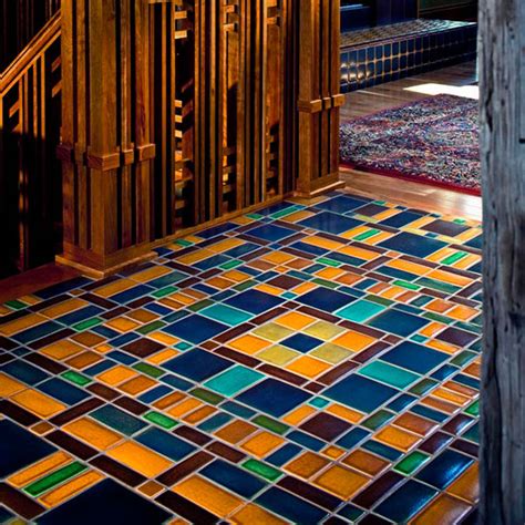 Color Mosaic Floor – Motawi Tileworks