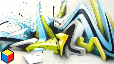 How To Draw 3d Graffiti Sketches