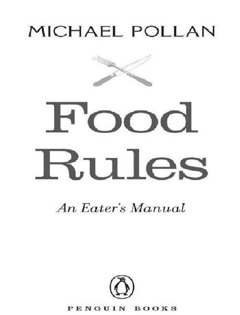 (PDF) Michael Pollan - Food Rules - DOKUMEN.TIPS