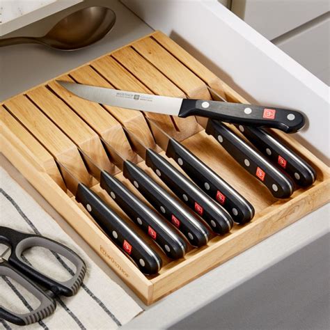 Wüsthof Gourmet In-Drawer Steak Knife Set + Reviews | Crate and Barrel