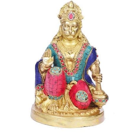 K.K Stone Work Brass Hanuman Statue, For Worship at Rs 950 in Aligarh