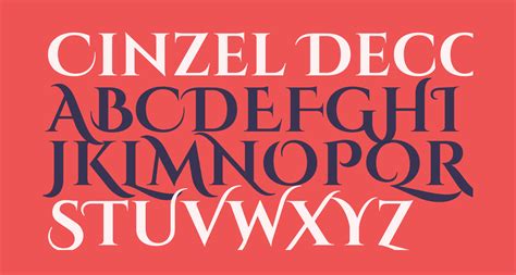 Cinzel Decorative Bold free Font - What Font Is