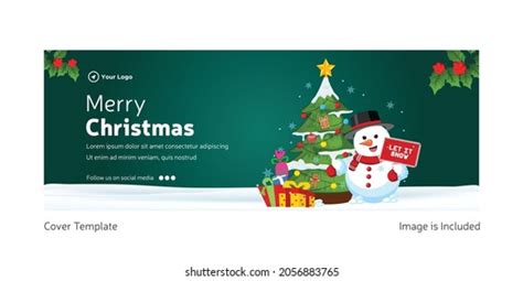 Creative Cover Page Design Merry Christmas Stock Vector (Royalty Free ...