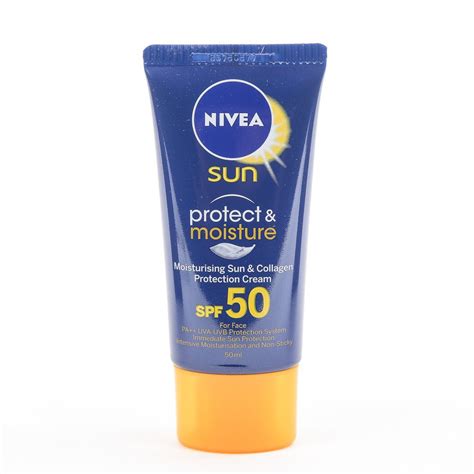 NIVEA Sun Protect And Moisture Facial Cream Spf 50 50ml | Shopee ...