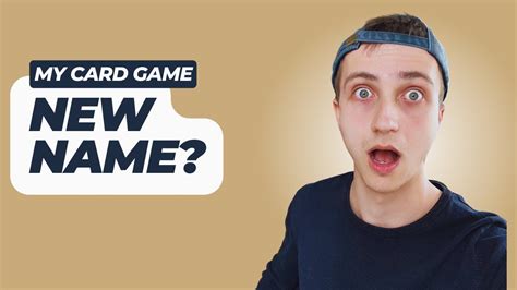 My card game #9: New name - YouTube