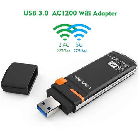 USB Wifi Lan Adapter AC600 Dual Band 5GHz/2.4GHz 802.11ac w/ Antenna ...