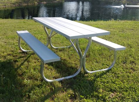 All Aluminum Picnic Table With Stainless Steel Hardware – Rosendale ...