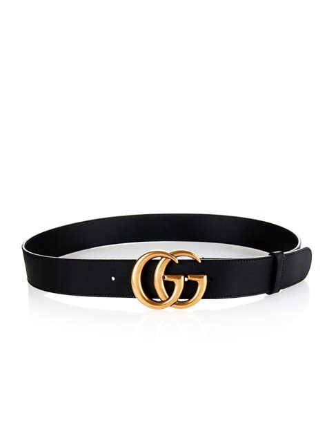 Gucci Gg-Logo Leather Belt in Black for Men | Lyst