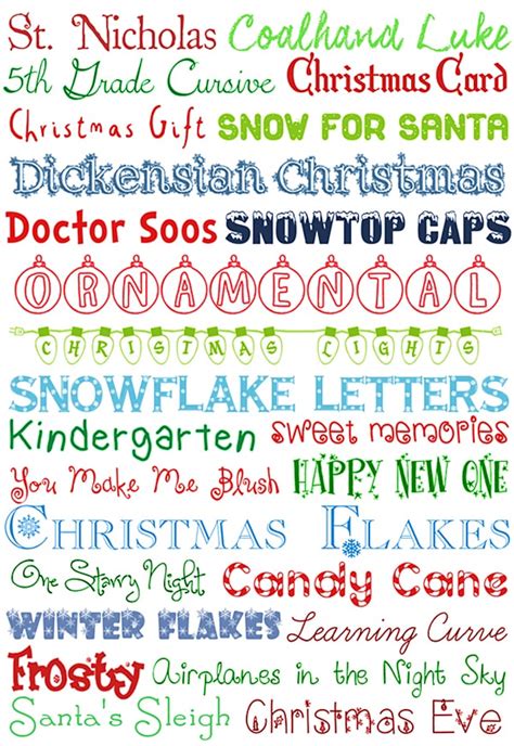 25 Christmas FREE Fonts - How to Nest for Less™