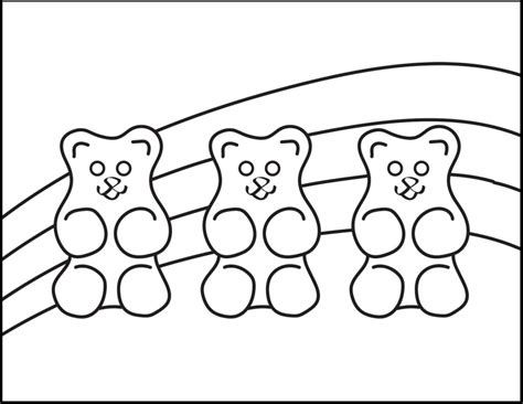 Gummy Bear Coloring Page | Roaring Spork