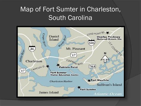 Battle Of Fort Sumter Map