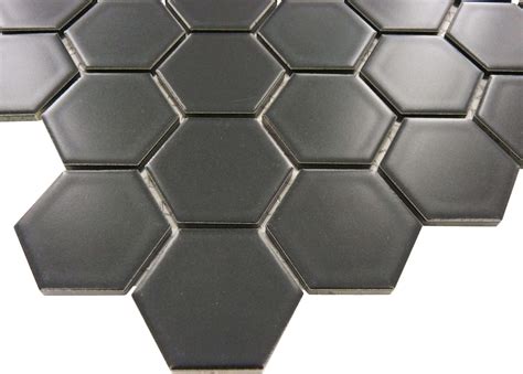 Black Hexagon Tile | Hexagon Porcelain Tile | Matte Black Tile — Oasis Tile