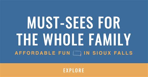 Family Activities in Sioux Falls - Lemonly Infographics