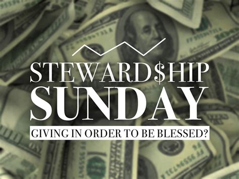 Stewardship Sunday — Sermons — Ruggles Baptist Church