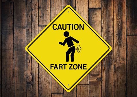 Caution Fart Zone Sign Fart Area Sign Fart Room Funny Kid - Etsy