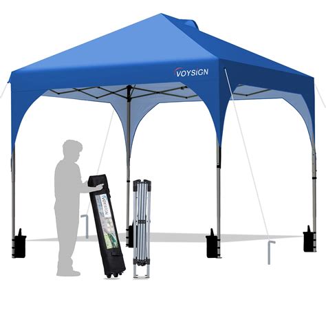 Buy 10x10 Pop Up Canopy Tent, Outdoor Instant Sun Shelter - Blue ...