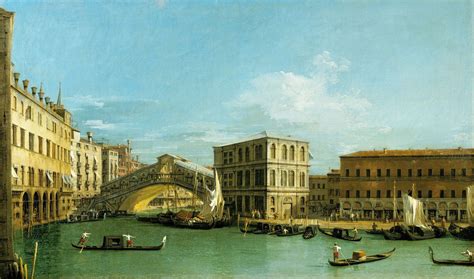 Venice: The Rialto Bridge from the North Painting | Giovanni Antonio ...